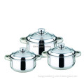 Africa Style stainless steel casserole pot/milk pot cookware set